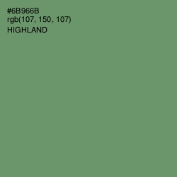 #6B966B - Highland Color Image