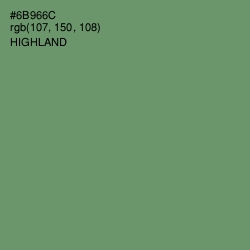 #6B966C - Highland Color Image