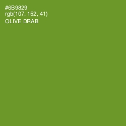 #6B9829 - Olive Drab Color Image