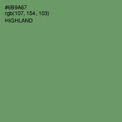 #6B9A67 - Highland Color Image