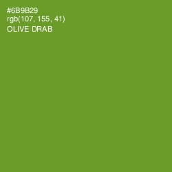 #6B9B29 - Olive Drab Color Image