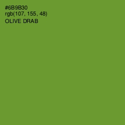 #6B9B30 - Olive Drab Color Image