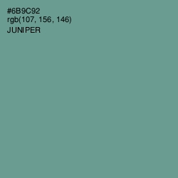#6B9C92 - Juniper Color Image