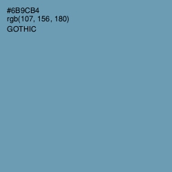 #6B9CB4 - Gothic Color Image