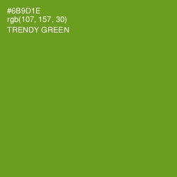 #6B9D1E - Trendy Green Color Image