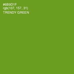 #6B9D1F - Trendy Green Color Image