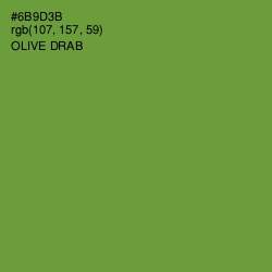 #6B9D3B - Olive Drab Color Image