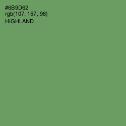 #6B9D62 - Highland Color Image