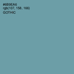 #6B9EA6 - Gothic Color Image