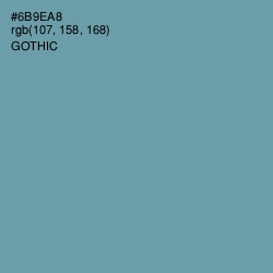 #6B9EA8 - Gothic Color Image