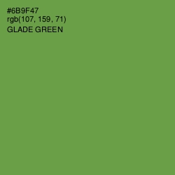 #6B9F47 - Glade Green Color Image
