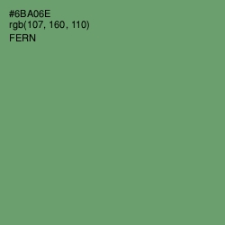 #6BA06E - Fern Color Image