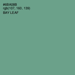 #6BA08B - Bay Leaf Color Image