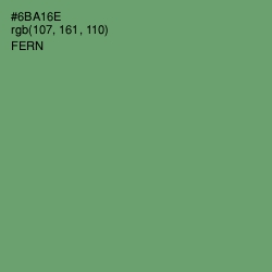#6BA16E - Fern Color Image