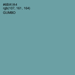 #6BA1A4 - Gumbo Color Image