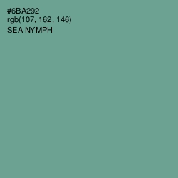 #6BA292 - Sea Nymph Color Image