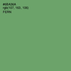 #6BA36A - Fern Color Image