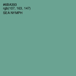 #6BA393 - Sea Nymph Color Image