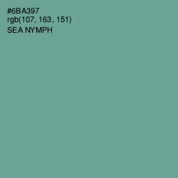 #6BA397 - Sea Nymph Color Image