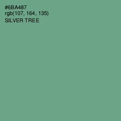 #6BA487 - Silver Tree Color Image