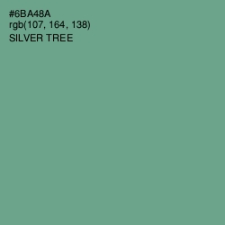 #6BA48A - Silver Tree Color Image