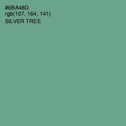 #6BA48D - Silver Tree Color Image