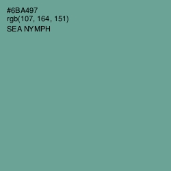 #6BA497 - Sea Nymph Color Image