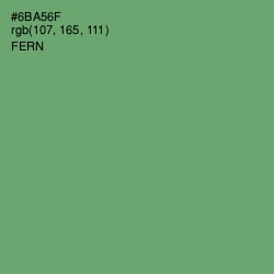 #6BA56F - Fern Color Image