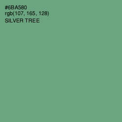 #6BA580 - Silver Tree Color Image