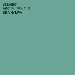 #6BA597 - Sea Nymph Color Image