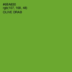 #6BA830 - Olive Drab Color Image