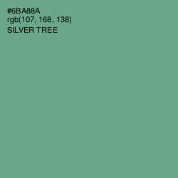 #6BA88A - Silver Tree Color Image