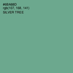 #6BA88D - Silver Tree Color Image