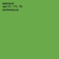 #6BAA4B - Asparagus Color Image