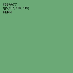 #6BAA77 - Fern Color Image