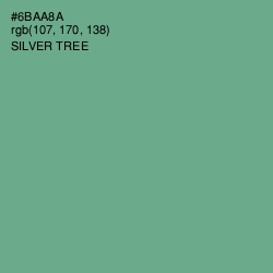 #6BAA8A - Silver Tree Color Image