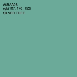 #6BAA98 - Silver Tree Color Image