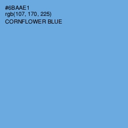#6BAAE1 - Cornflower Blue Color Image