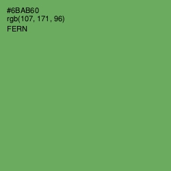 #6BAB60 - Fern Color Image