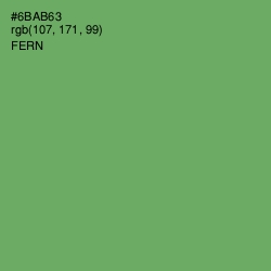 #6BAB63 - Fern Color Image