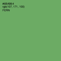 #6BAB64 - Fern Color Image