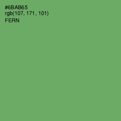 #6BAB65 - Fern Color Image