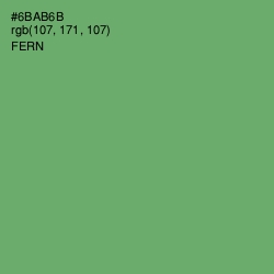 #6BAB6B - Fern Color Image