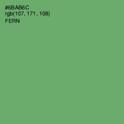 #6BAB6C - Fern Color Image