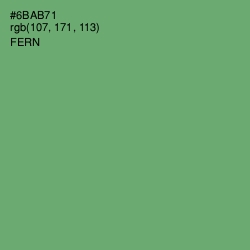 #6BAB71 - Fern Color Image