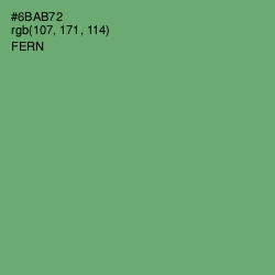 #6BAB72 - Fern Color Image