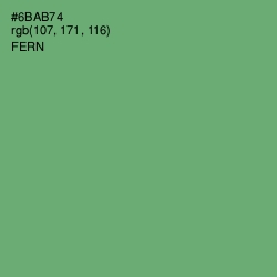 #6BAB74 - Fern Color Image