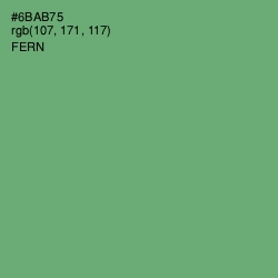 #6BAB75 - Fern Color Image