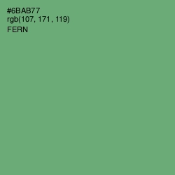 #6BAB77 - Fern Color Image