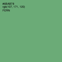 #6BAB78 - Fern Color Image